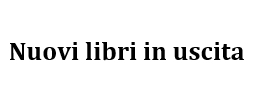 novità libri in uscita